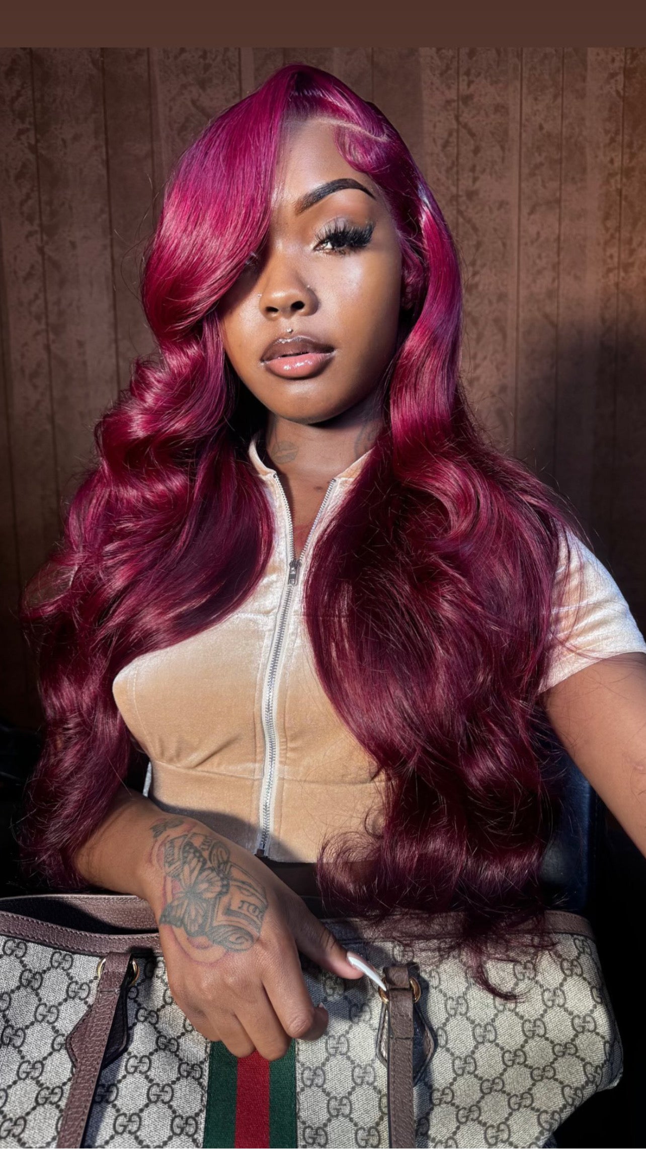 Baddie Burgundy Wigs